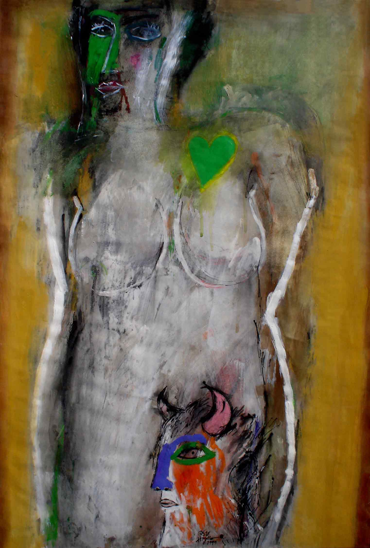Woman With Minotaurs Mask