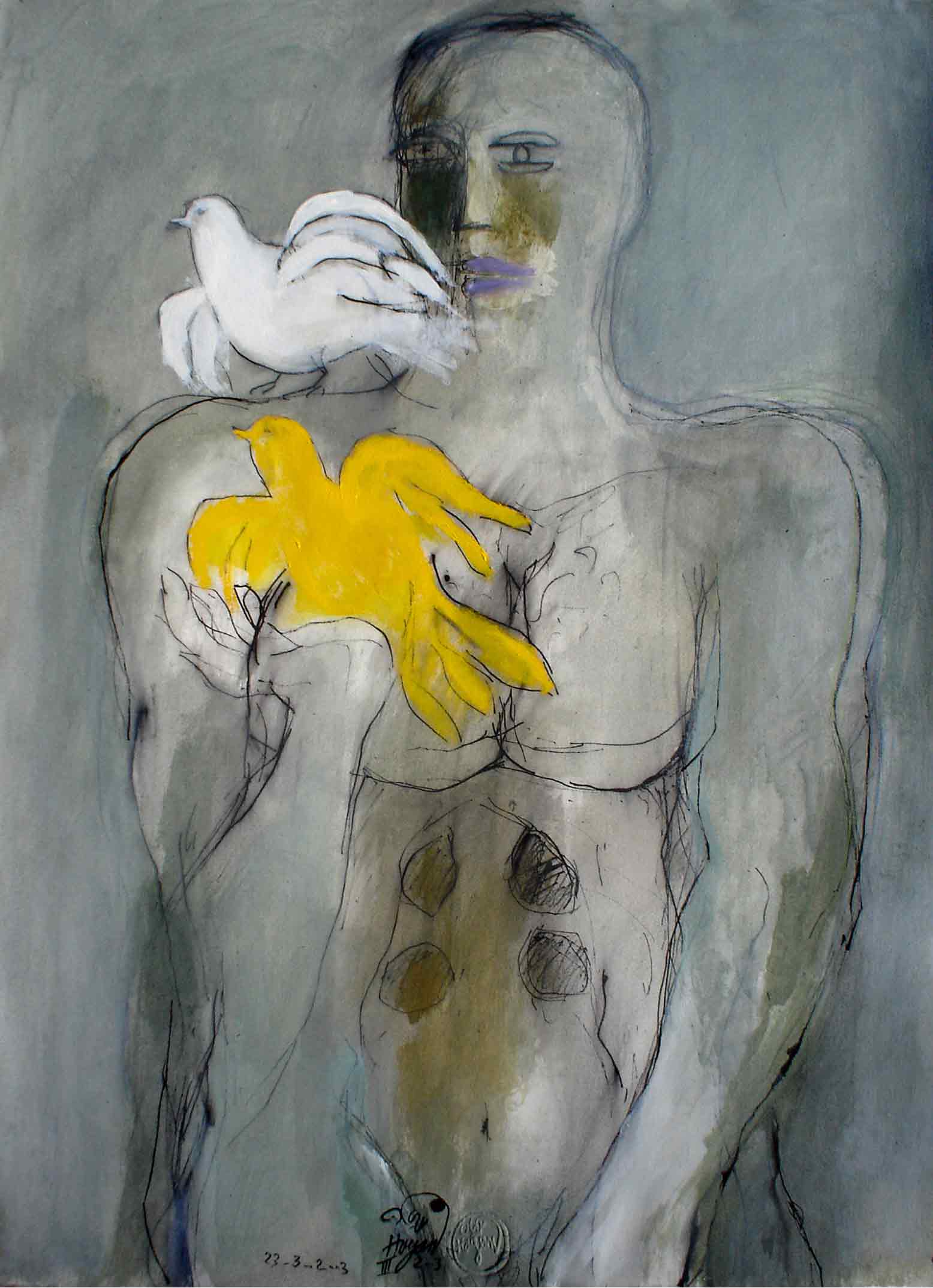 Man With Dove (2)