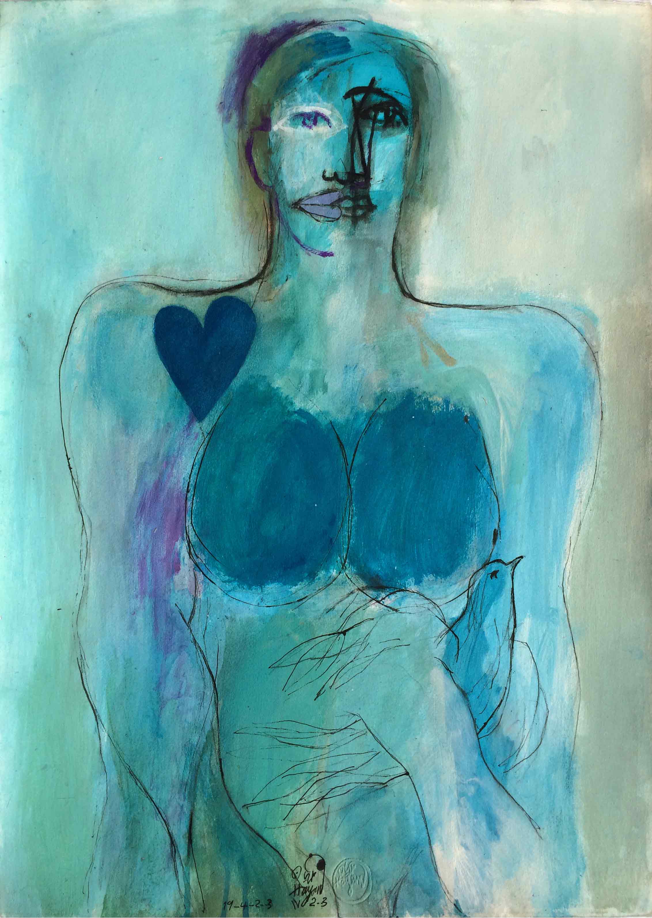 The Loving Woman With Dove