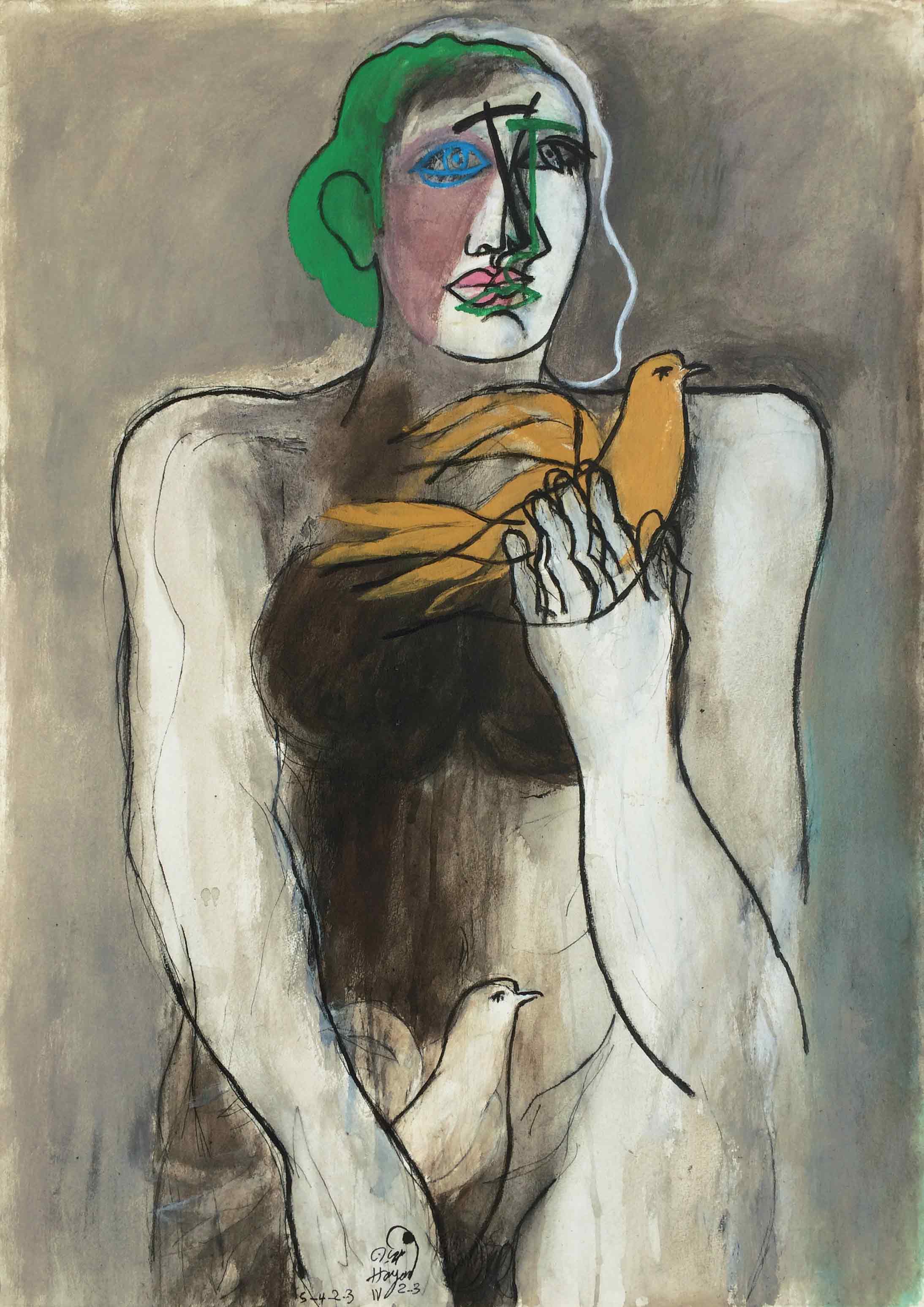 Woman with Dove