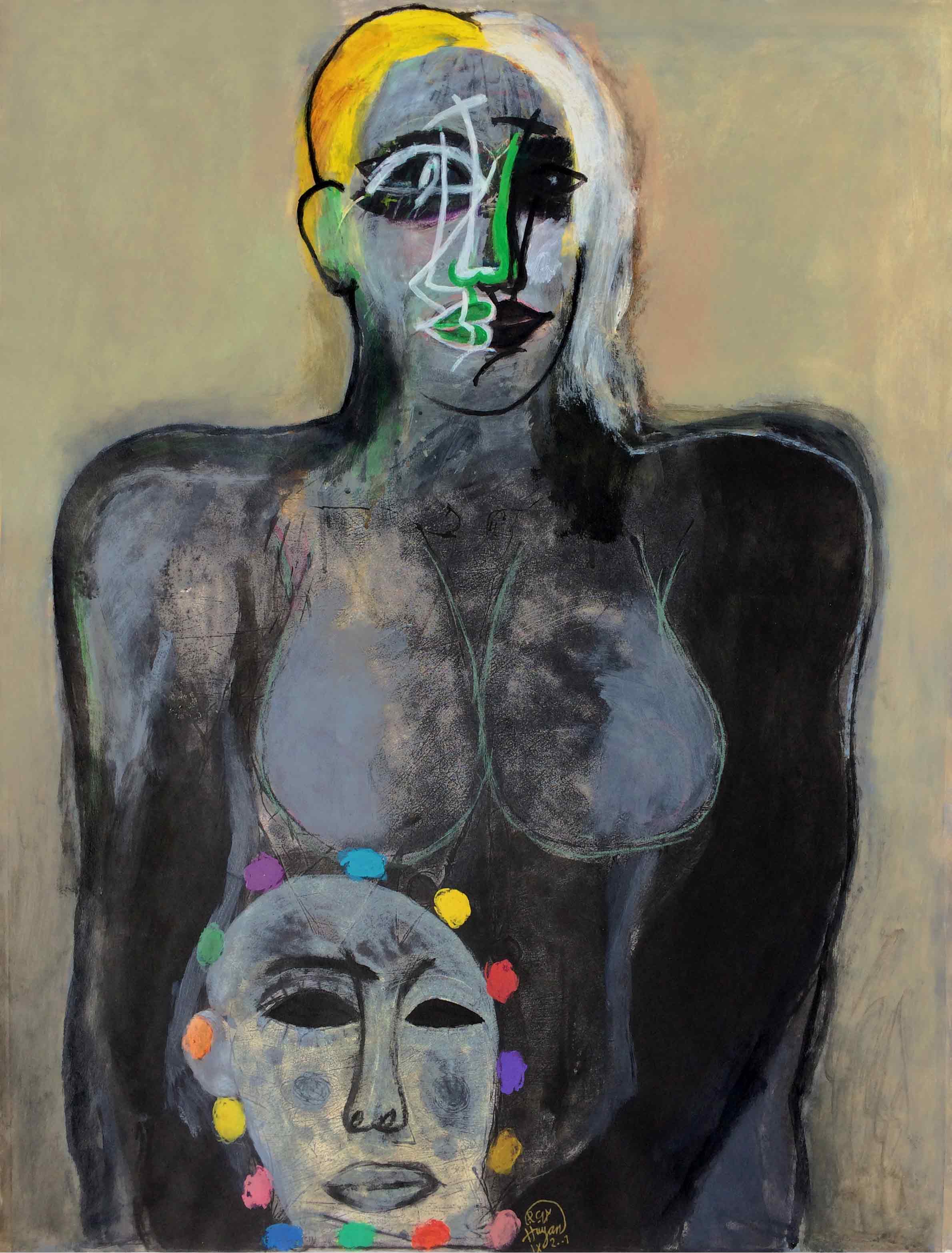 Woman With Mask